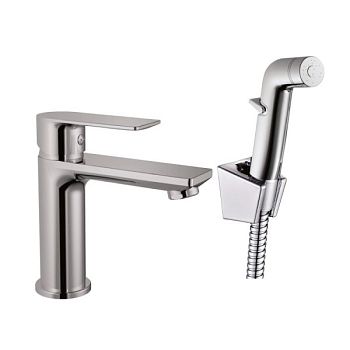 Смеситель для раковины с гигиеническим душем Haiba HB12505, хром