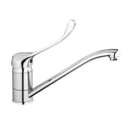 Смеситель для кухни с хирургической ручкой Haiba HB4254, хром