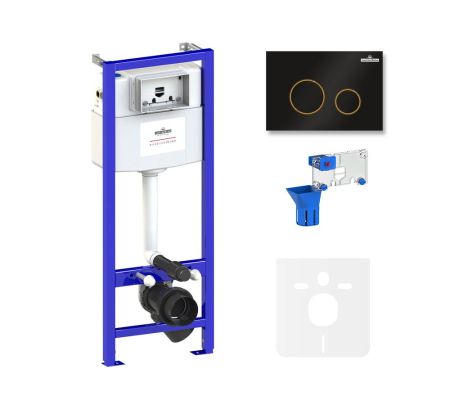 Комплект 5 в 1 инсталляции для подвесного унитаза Lavinia Boho Relfix 77010053, артикул 77010053