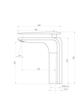Смеситель для раковины ПСМ-ПРОФСАН PSM-500-5 ДИЗАЙН тип См-УмОЦБА, артикул PSM-500-5