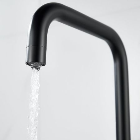 Смеситель для кухни с подключением фильтра воды Raffine F118H, черный