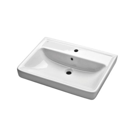 Тумба с раковиной подвесная Dreja Q(D) 70 см, белый, артикул 99-1002-com