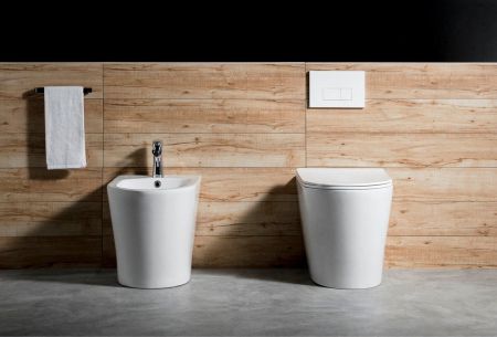 Биде напольное AQUATEK ВЕГА AQ1058-00 540*365*410 мм, цвет белый, артикул AQ1058-00