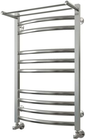 Водяной полотенцесушитель Terminus Енисей П10 500x840 4620768886706 с полкой Хром, артикул 4620768886706