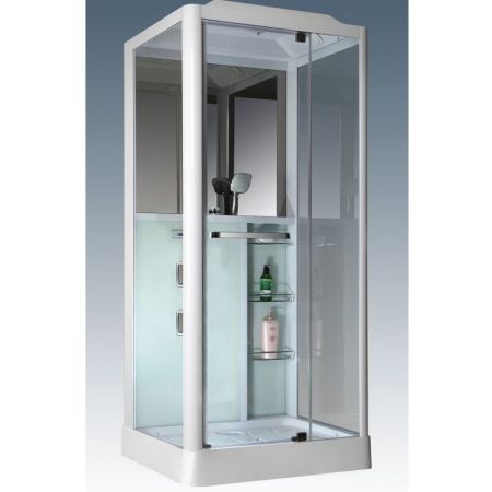 Душевая кабина Grossman GR-121 90x90 профиль Белый стекло прозрачное, артикул GR121