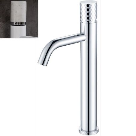 Смеситель STICK для умыв. выс. CHROME MRAMOR WHITE_Комплект, артикул 122-CR-MR-W