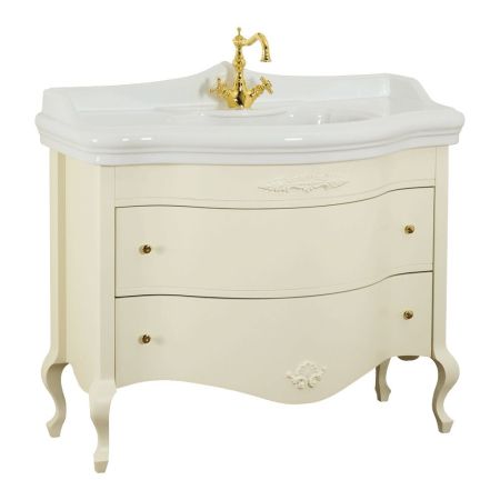 IMPERO База L110xH82xP57 см. для раковины 110 см, 2 выдвижных ящика, цвет: AVORIO, артикул 25961