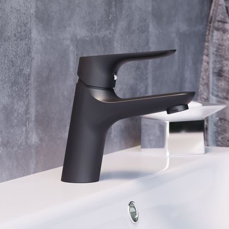 770210301 Jupiter, смеситель для умывальника, черный, артикул 770210301