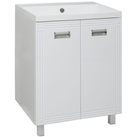 Тумба под раковину Runo Карат 60 4620750024635 Белая, артикул 4620750024635