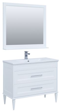 Мебель для ванной Aquanet Бостон М 100 белый (лит. мрамор), артикул 00258284