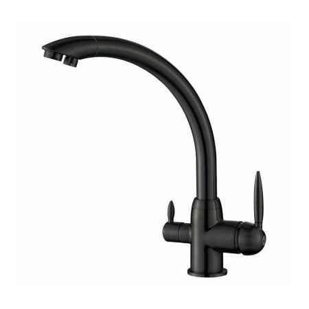 Смеситель для кухни с подключением к фильтру S-L1699T Savol, черный, артикул S-L1699T