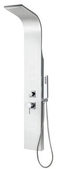 AQG RIO , многофункциональная душевая панель без термостатом на 4 режима, цвет нержавеющая сталь