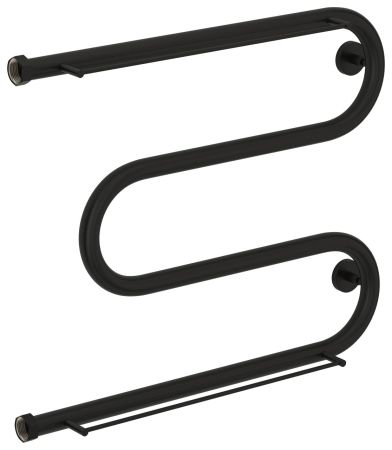 Полотенцесушитель водяной "М-обр.+" 2П 500х650 Н. Г. 1" (Матовый Чёрный), артикул 31-4008-5065