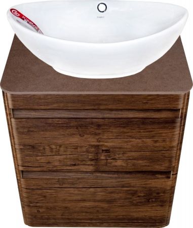 Тумба подвесная "Атлантика 60", Люкс старое дерево, PLUS