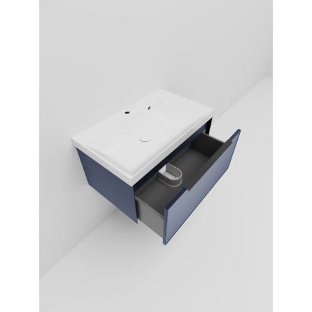 Тумба под раковину подвесная La Fenice SIMPLA FNC-01-SIM-BG-80, синяя, артикул FNC-01-SIM-BG-80