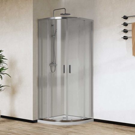 Душевые ограждения Vincea Душевой уголок City VSQ-5CT900CL, 900*900, хром, стекло прозрачное , , шт, артикул VSQ-5CT900CL