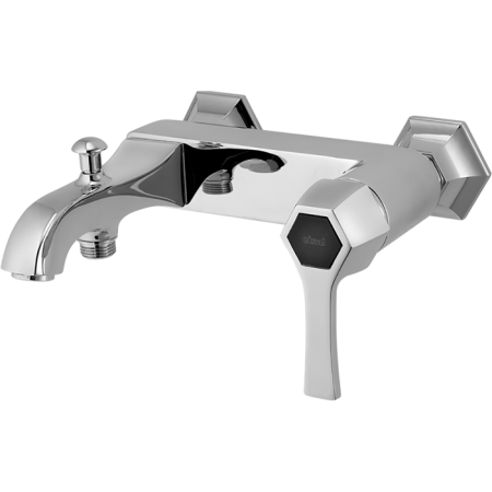 CISAL Cherie Смеситель для ванны однорычажный, без душевого комплекта, цвет хром/черный