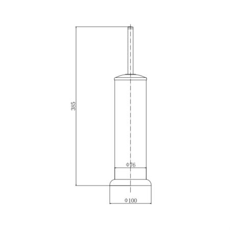 Ершик для унитаза FASHUN A903-8, белый