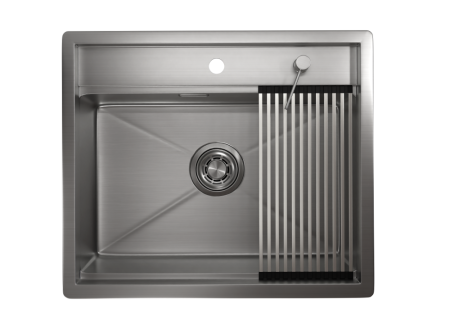 Кухонная мойка GRANULA (6051, СТАЛЬ САТИН), артикул 6051, СТАЛЬ САТИН