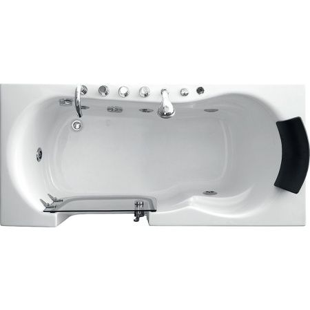 Акриловая ванна Gemy G9246 B 170х80 L с гидромассажем