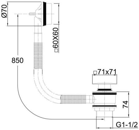 Слив-перелив для ванны Allen Brau Infinity 5.21028-00 хром, артикул 5.21028-00