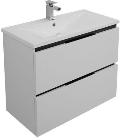 Тумба с раковиной De Aqua Ариетта 90 белый