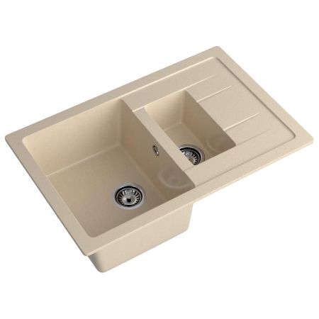 Кухонная мойка GranFest QUADRO 775KL, кашемир, артикул Q-775KL кашемир