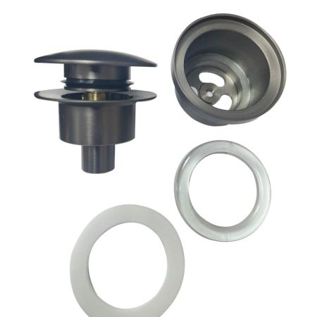 Донный клапан Haiba HB64-3, пепельный