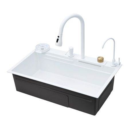 Многофункциональная кухонная мойка Savol S-SC003W, белый, артикул S-SC003W