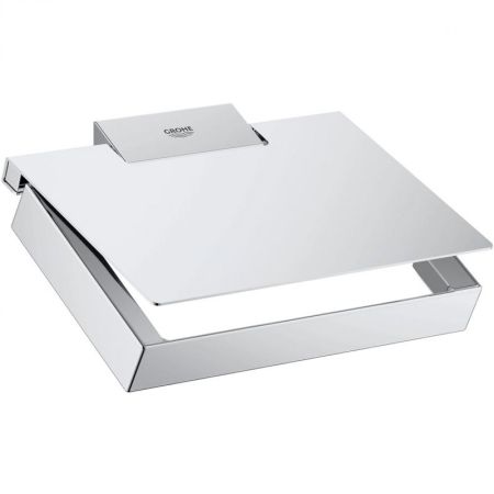 Держатель для туалетной бумаги подвесной GROHE SELECTION 40781000 (металл, хром, на стену, квадратны, шт, артикул 40781000