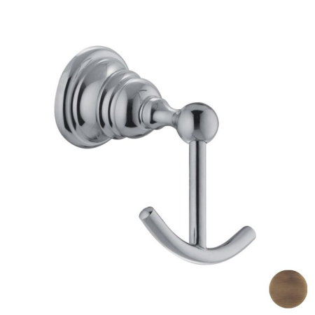 FIMA|Carlo Frattini Victory Крючок двойной, цвет бронза, артикул F6064/2BR