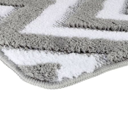 Коврик для ванной комнаты FIXSEN RIVER FX-5004K, серый, артикул FX-5004K