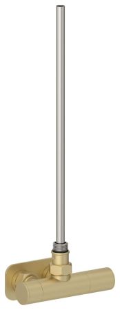 Вентиль 1х1/2" угловой маховик-скрытый EU50 правое (Матовая Шампань)