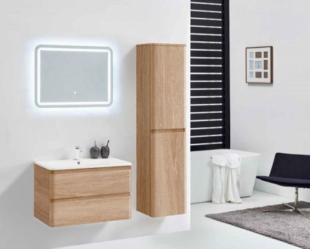 Тумба под раковину Vincea Alba VMC-1A800WO подвесная W.Oak, артикул VMC-1A800WO