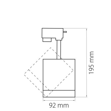Светильник светодиодный для 1-фазного трека Canno Lightstar 301274, артикул 301274