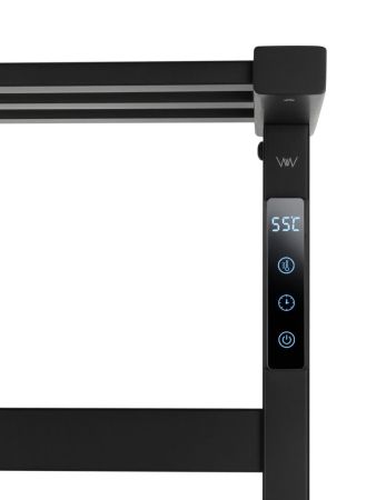 Полотенцесушитель электрический WONZON & WOGHAND FRANKFURT, Черный матовый (WW-A1026-MB), артикул WW-A1026-MB