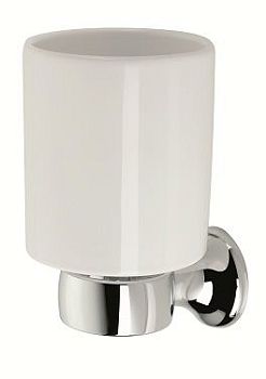Stil Haus Opera, настенный керамический стакан, цвет хром