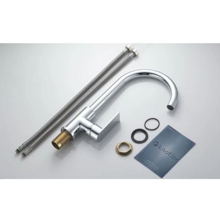 Смеситель для кухни Knotlor KN-31, хром, артикул KN-31