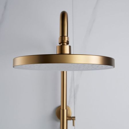 Душевая система Shevanik S4726G, золотой сатин