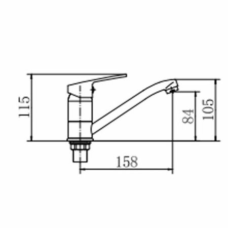 Смеситель для кухни FASHUN A4516-2, хром