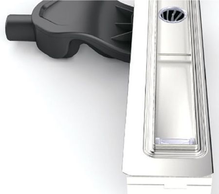 Душевой лоток Berges Wasserhaus B1 Keramik 800 091119 с решеткой Хром, артикул 91119