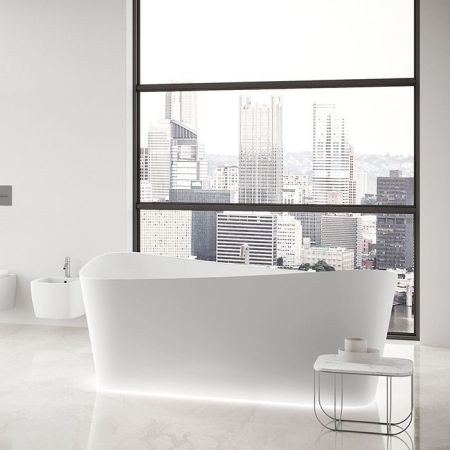 NOVELLINI INFINITIVE Ванна отдельностоящая 1700х750х700 мм., с донным клапаном click-clack, NOVOTECH, цвет белый матовый, артикул INF1170750-U