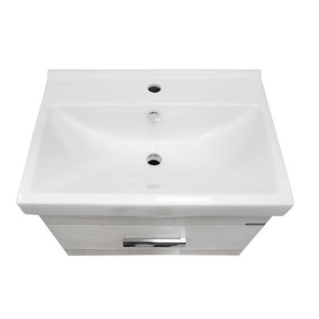 Тумба с раковиной Comforty Никосия 60Н 4142203 Дуб белый, артикул 4142203