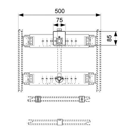Монтажный комплект для писсуара, артикул 9020038