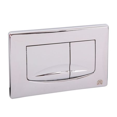 RIVER DUAL Клавиша двойная универсальная h165x245 мм.(пластик), хром, артикул 20468