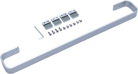 Рейлинг для полотенцесушителя Allen Brau Infinity 8.21007.BA-2 серебро браш, артикул 8.21007.BA-2