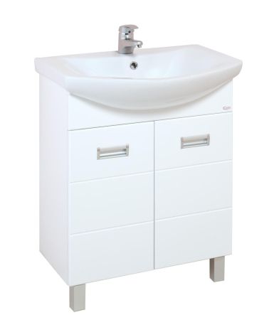 Тумба Onika Балтика 70 напольная, белая, с корзиной (ум. Балтика 70), артикул 107028