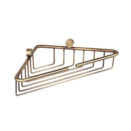 TW Bristol 534, подвесная полочка-решетка угловая 21*21*h5, цвет: бронза, артикул TWBR534br