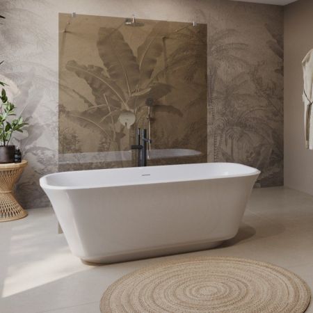 Ванна акриловая отдельностоящая BelBagno BB702 DUE, артикул BB702-1700-800-K