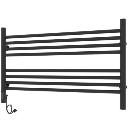 Полотенцесушитель электро "Оливия ЧКЧ8 800*500", черный муар, левый